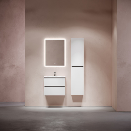 Тумба под раковину Sancos Urban UR60W 60х50 подвесная цвет белый - фото 2